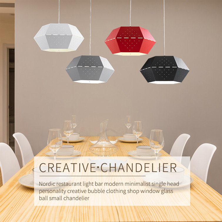 Wrought Studio Pitcairn LED Vintage Pendant Light, 14.1in Hexagonal